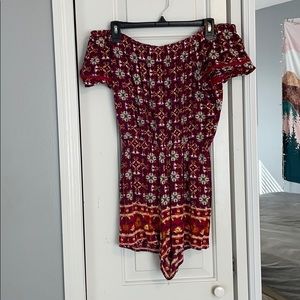 Romper off the shoulder